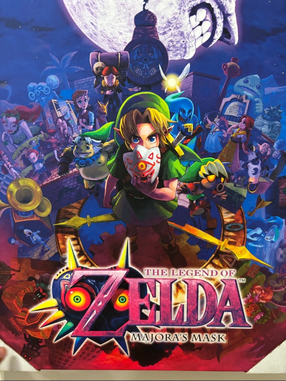 The Legend of Zelda Majora's Mask Poster - Vibrant Blue & Purple Artwork - Picture 2 of 3